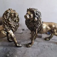 مجسمه برنز شیر|مجسمه، تندیس، ماکت|اندیشه, اندیشه فاز ۴|دیوار