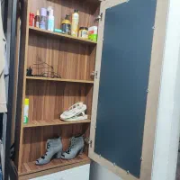 چوب لباسی آینه دار با دو کشو زیر جدا میشه|جاکفشی، کمد، دراور|کرج, گلشهر|دیوار
