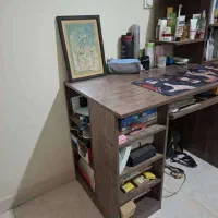 تخت و میز‌کار همراه کتابخانه(قیمت توافقی)|تخت و سرویس خواب|تهران, جنت‌آباد مرکزی|دیوار