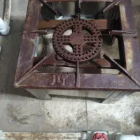 اجاق گاز سیار ۵۰ در ۵۰ پایه استیل|اجاق گاز و لوازم برقی پخت‌وپز|قم, زنبیل آباد|دیوار