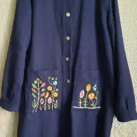 مانتو اداری سورمه ای