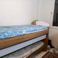 سرویس دوطبقه نوجوان کمجا چوب|تخت و سرویس خواب|تهران, ارم|دیوار