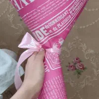 دسته گل صورتی