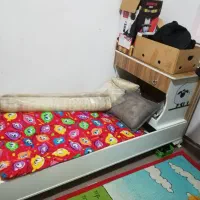 کمد وویترین و تخت سه منظوره|تخت و سرویس خواب|قم, باسکول|دیوار