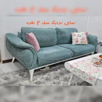 مبل راحتی ۸ نفره + میز ناهارخوری ۴ نفره بسیار تمیز