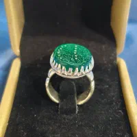 انگشتر عقیق سبز(خراسانی)|جواهرات|یزد, |دیوار