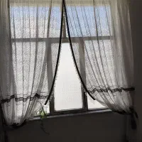 دو عدد پرده توری