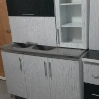 کابینت ام دی اف  با سینک و هود لمسی|مصالح و تجهیزات ساختمان|سنندج, |دیوار