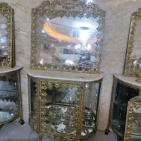 آینه ویترین باکس دار فوق سنگین (( برنز سعید))|بوفه، ویترین، کنسول|کرمانشاه, |دیوار