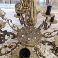 2 عدد لوستر 10 شعله|لوستر و چراغ آویز|بروجرد, |دیوار