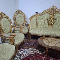دو دست مبل ۹ نفره|مبلمان خانگی و میز عسلی|خسروشاه, |دیوار