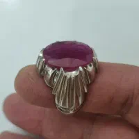 ۲عدد انگشتر نقره با سنگ گارنت و یاقوت سرخ|جواهرات|تهران, امیریه|دیوار