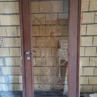 درب چوبی نراد شیشه سنبلانس|مصالح و تجهیزات ساختمان|رشت, لاکانی|دیوار