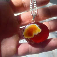 اویز نقره عقیق سرخ|جواهرات|رباط‌کریم, رباط‌کریم|دیوار