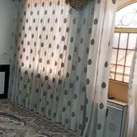 پرده پذیرایی همراه کتیبه وچوب پرده