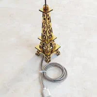 چراغ شب خواب ایفل رومیزی آباژور قیمت ۹۰ هزار تومان|چراغ خواب و آباژور|شیراز, پانصد دستگاه ارتش|دیوار