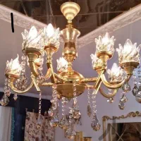 تعدادی لوستر برنجی ابطلا دسته دوم در حد نو