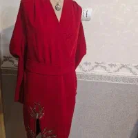 دومدل پیراهن  مجلسی قرمز یلدایی