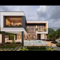 ۷۰۰ متر ویلا مدرن فول تاپ لوکیشن صحرای نارون
