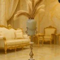 گلدان ایستاده و سطل و جا دستمال برنز