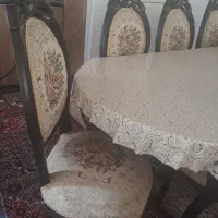 مبل سلطنتی ۹نفره  با میز نهارخوری ۸  با بوفه|مبلمان خانگی و میز عسلی|کرمانشاه, |دیوار