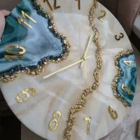 ساعت و ظروف رزینی دستساز|ساعت دیواری و تزئینی|شهرکرد, |دیوار