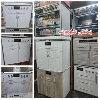 اجاق گاز کابینتی کد4درب طرح انگلیسی ضمانت اجاق