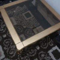 میز عسلی ورق طلا