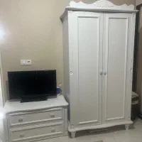 تخت کودک نوجوان با کمد و دراور|تخت و صندلی بچه|گرگان, |دیوار