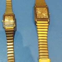 ساعت زوج سوئیستا با روکش طلا