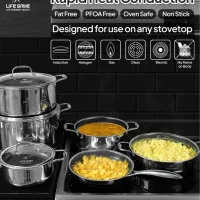 سرویس قابلمه استیل لیزری نچسب