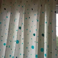 پرده طرح دار قد دو متر ونیم