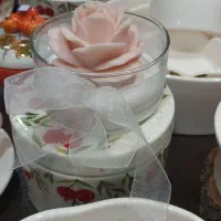 شمع معطر گل رز دست‌ساز|صنایع دستی و سایر لوازم تزئینی|بابلسر, |دیوار