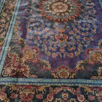 فرش ۹ متری طرح ابریشم خوش رنگ و رنگین کمانی