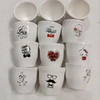 فنجون قهوه طرح دار