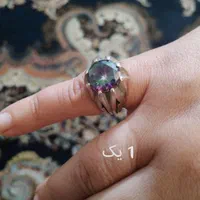 انگشتر نقره عیار 925 با سنگ های اصل|جواهرات|تهران, سبلان (لشگر)|دیوار