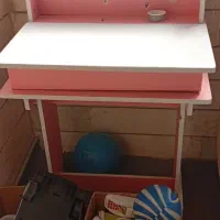 میز تحریرصورتی سفید