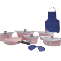 قابلمه ۱۰ پارچه سوپر لایف به همراه پایه قابلمه