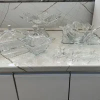 ظروف کریستال 12نفره خورشیدی کامل