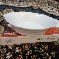 کاسه بزرگ لبه طلایی۲ عدد جنس لمونژ