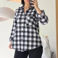 شومیز پشمی لباس چهارخونه پاییزه