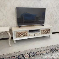 میز تلویزیون،ساعت ایستاده،شمعدان جفت