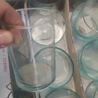 انواع گلدان و تنگ شیشه ای استوانه ای تک فروشی