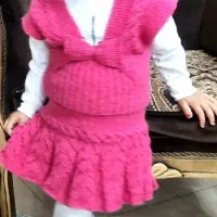 لباس دخترانه بافت با دست یلدایی و غیر یلدا|کفش و لباس بچه|اصفهان, کنگاز|دیوار