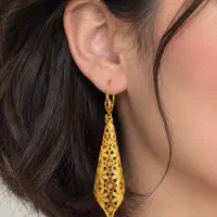 گوشواره طلاروس رنگ ثابت(آگهیوبخونید)