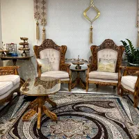 مبل استیل با میز نهار خوری