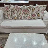 مبل هفت نفره با میز وسط و عسلی و میزغذاخوری ۸ نفره