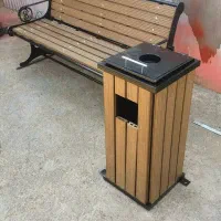 سطل زباله فلزی چدنی