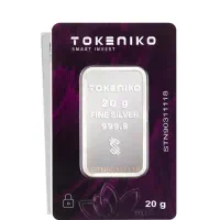 شمش نقره ۲۰ گرمی توکنیکو