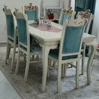مبل کلاسیک ۹ نفره و میز نهار خوری|مبلمان خانگی و میز عسلی|اندیشه, شهرک کوثر|دیوار